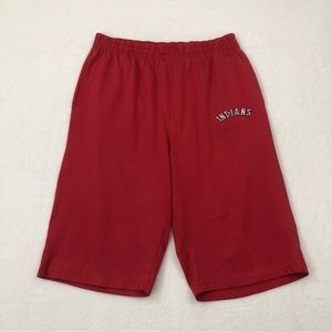 Cooperstown Collection by G-III & Carl Banks Indians Red Long Shorts Mens 2XL.